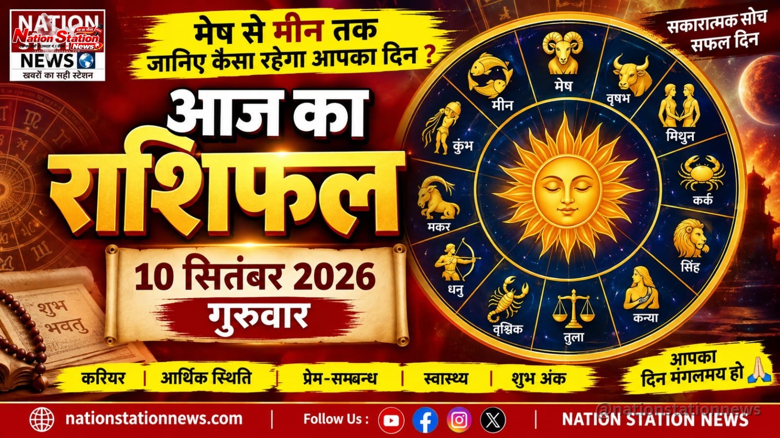 नेशन स्टेशन न्यूज़ | आज का राशिफल